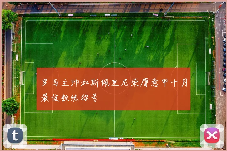罗马主帅加斯佩里尼荣膺意甲十月最佳教练称号
