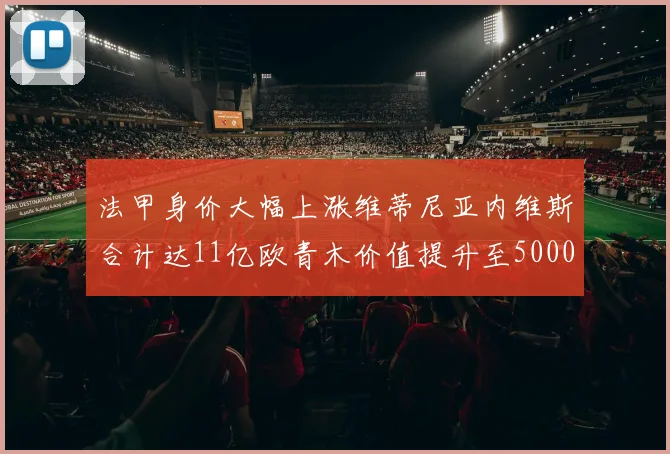 法甲身价大幅上涨维蒂尼亚内维斯合计达11亿欧青木价值提升至5000万